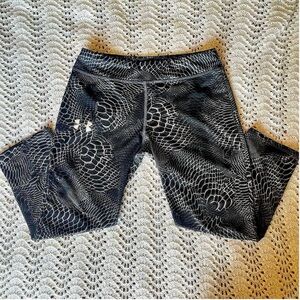 Under Armour Gray and Black Textured Leggings